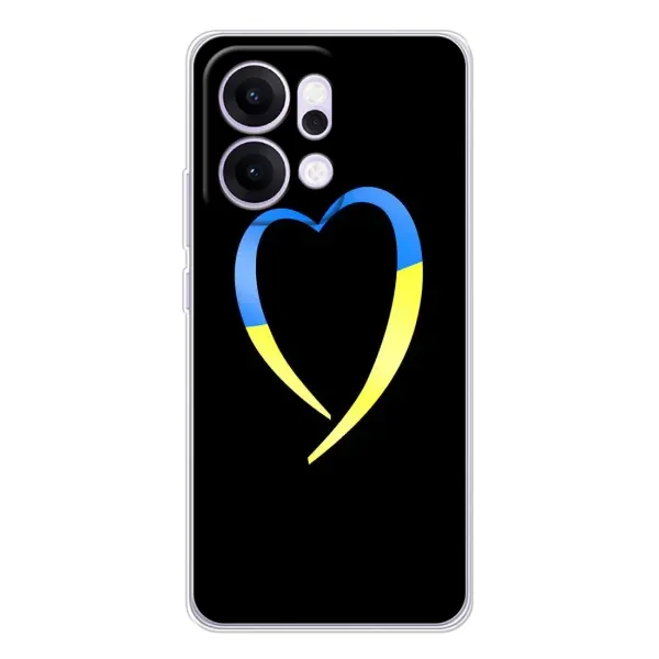 Чехол с рисунком «Украинское сердце» для OPPO Reno14 Чехол с рисунком «Украинское сердце» для OPPO Reno14
