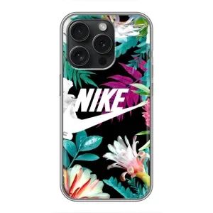 Силиконовый Чехол на OPPO Reno15 Pro с картинкой Nike (Цветочный Nike)