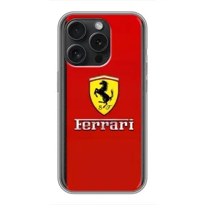 Силіконовий бампер з картинкою машини на OPPO Reno15 Pro (Ferrari Logo)