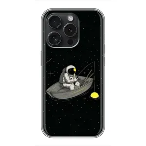 Силиконовый Чехол с принтом "Космонавты" на OPPO Reno15 Pro (Космонавт на рыбалке)
