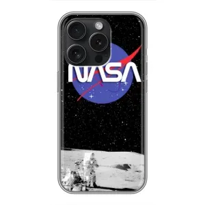 Силиконовый бампер с принтом "Наса" на OPPO Reno15 Pro (Nasa на луне)