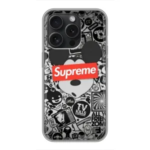 Чехол с Брендами одежды на ОППО Рено15 Про (Supreme Маус)