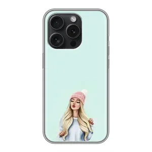 Силиконовый Чехол на OPPO Reno15 Pro с картинкой Стильных Девушек (В шапке)