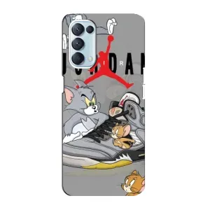 Силиконовый Чехол Nike Air Jordan на Оппо Рено 5 4G (Air Jordan)