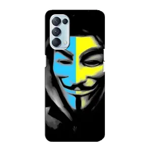 Чехол с Украинской символикой на Оппо Рено 5 4G (Анонимус патриот)