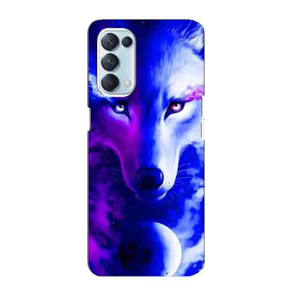 Чехол с рисунком «Арт-Волк» для OPPO Reno5 4G Чехол с рисунком «Арт-Волк» для OPPO Reno5 4G