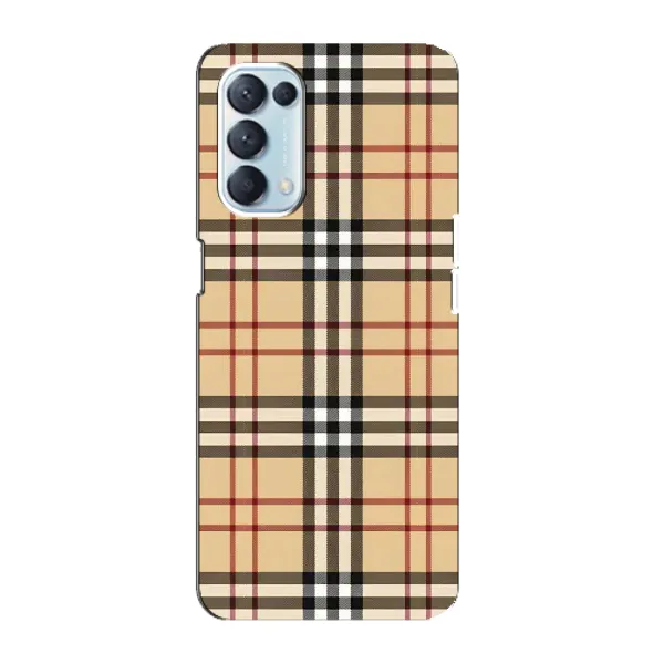 Чехол с рисунком «Burberry стиль» для OPPO Reno5 4G Чехол с рисунком «Burberry стиль» для OPPO Reno5 4G