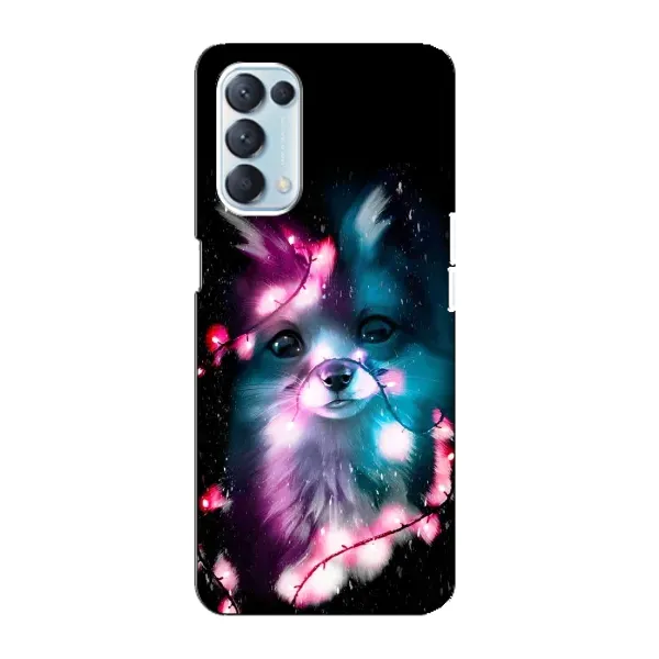 Чехол с рисунком «Черная Лиса» для OPPO Reno5 4G Чехол с рисунком «Черная Лиса» для OPPO Reno5 4G