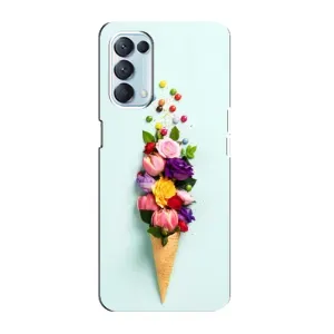 Чохли з тематикою "КВІТИ" на Oppo Reno5 4G (Квітка-морозиво)