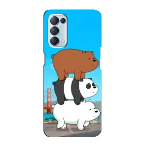 Чехлы с Пандами на Oppo Reno5 4G (Друзья)