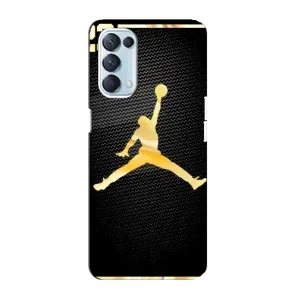 Силиконовый Чехол Nike Air Jordan на Оппо Рено 5 4G (Джордан 23)