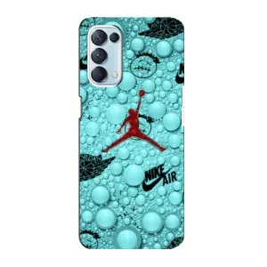 Силиконовый Чехол Nike Air Jordan на Оппо Рено 5 4G (Джордан Найк)