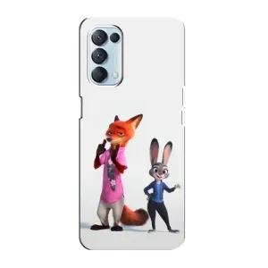 Силиконовый чехол с принтом Зоотрополіс для Oppo Reno5 4G (Джуди и Ник)