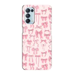 Чохол банти для Oppo Reno5 4G (Фон бантики)