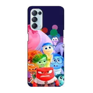 Чехол Головоломка для Oppo Reno5 4G - (AlphaPrint) (Герои головоломки)