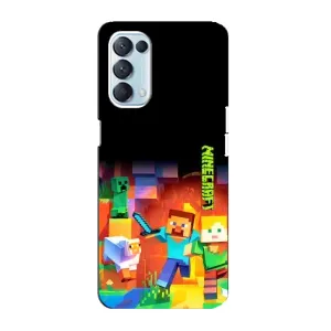 Чохли для Oppo Reno5 4G (Персонажі МайнКрафт) (Герой Майнкрафт)