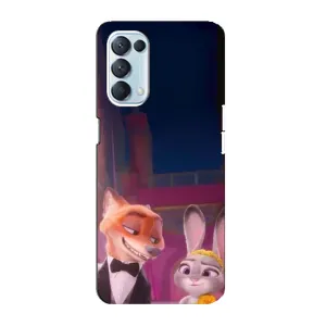 Силиконовый чехол с принтом Зоотрополіс для Oppo Reno5 4G (Главные герои)