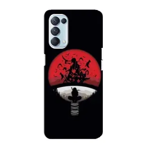 Чехлы с картинкой Итачи Учиха на Oppo Reno5 4G (Итачи на черном)