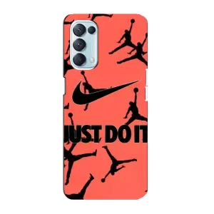 Силиконовый Чехол Nike Air Jordan на Оппо Рено 5 4G (Just Do It)