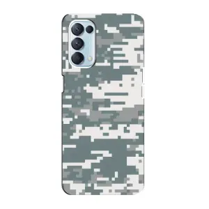 Камуфляжный Чехол для Оппо Рено 5 4G (Камуфляжный Хаки)