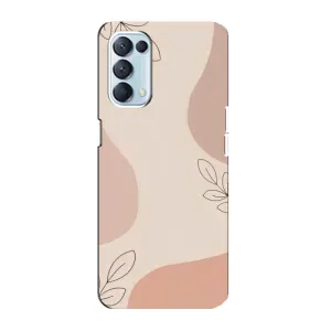 Чохол квітковий дизайн для Oppo Reno5 4G (Кориневий фон)