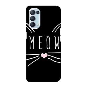 Бампер с изображением Котиков для Оппо Рено 5 4G (КОТИК MEOW)