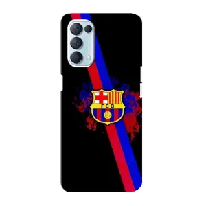 Чехол для Oppo Reno5 4G (Барселона) (Лого Барсы)