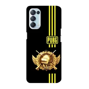Чехол (TPU) с картинкой "Лого Пабг" на Оппо Рено 5 4G (Лого PUPG)