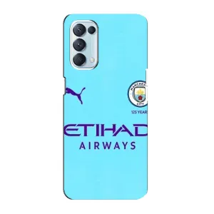 Силиконовые Чехлы принт Футбол на Oppo Reno5 4G (Man City)