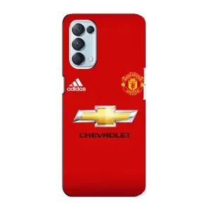 Силиконовые Чехлы принт Футбол на Oppo Reno5 4G (Man United)