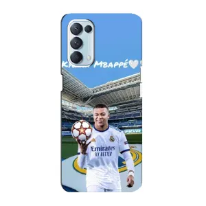 Чехол (TPU) с Футболистом на Oppo Reno5 4G (Mbappe Real)