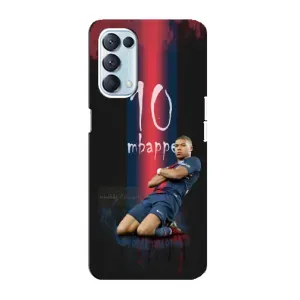 Чехол (TPU) с Футболистом на Oppo Reno5 4G (MBAPPE 10)