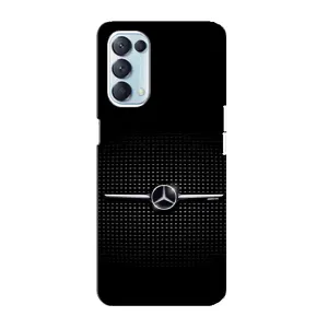 Силиконовый бампер с картинкой машины на Oppo Reno5 4G (Mercedes)