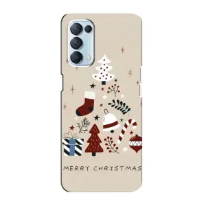Чехол Санта Клаус для Oppo Reno5 4G (Merry Christmas)