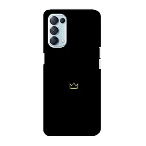 Чехол (Корона на чёрном фоне) для Оппо Рено 5 4G (Мини корона)