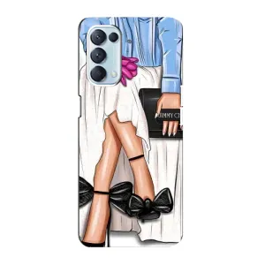 Силиконовый Чехол на Oppo Reno5 4G с картинкой Стильных Девушек (Мода)