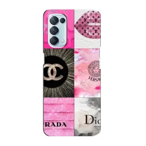 Чехол (Dior, Prada, YSL, Chanel) для Oppo Reno5 4G (Модница)