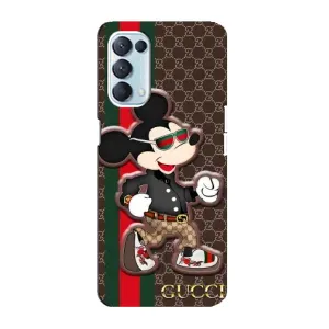 Чехлы Бренд GUCCI для Oppo Reno5 4G (Маус Гуччи)