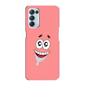 Чехлы с Патриком на Oppo Reno5 4G (Мордочка Патрика)