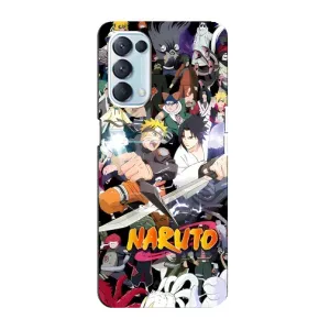 Купить Чехлы на телефон с принтом Anime для Oppo Reno5 4G (Наруто постер)