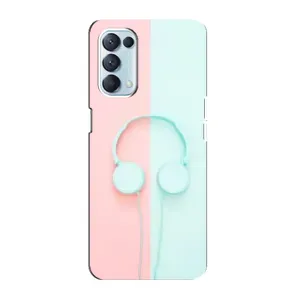 Девчачий Чехол для Oppo Reno5 4G (Наушники)