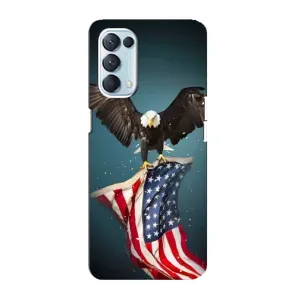 Чохол Прапор USA для Oppo Reno5 4G (Орел і прапор)
