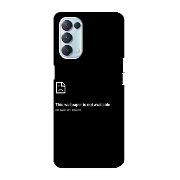 Чехол с рисунком «Ошибка» для OPPO Reno5 4G Чехол с рисунком «Ошибка» для OPPO Reno5 4G