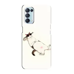 Чехол на тематику: Коты для OPPO Reno5 4G (Отдых)