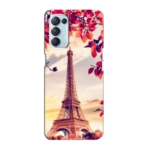 Чехол с Эйфелевой башней на Oppo Reno5 4G (Paris photo)