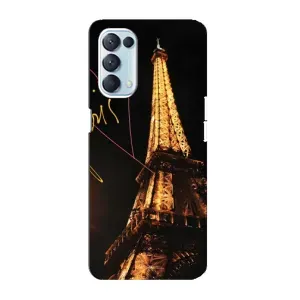 Чехол с Эйфелевой башней на Oppo Reno5 4G (Paris)