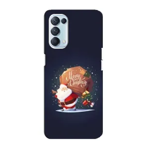 Чехол Санта Клаус для Oppo Reno5 4G (Подарки от Санты)