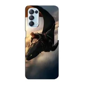 Чехол дракон Беззубик для Oppo Reno5 4G (Полет Беззубика)