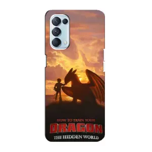 Чехол дракон Беззубик для Oppo Reno5 4G (Постер Беззубика)