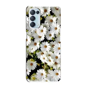 Чохол з ромашками на Oppo Reno5 4G (Рамка в ромашках)